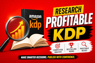 research profitable amazon KDP competitors, bestselling books and niches