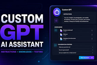 design a custom gpt ai assistant for your business