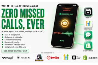 build vapi ai retell ai hermes agent ai voice agent receptionist cold caller n8n