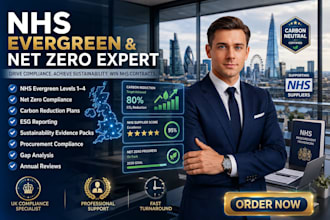 complete nhs evergreen assessments and net zero compliance support