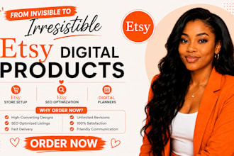 design etsy digital product, etsy store setup, etsy seo listing for german
