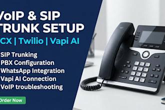 setup fix voip pbx 3cx freepbx asterisk twilio sip trunking whatsapp integration