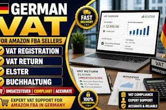 german vat registration vat return elster umsatzsteuer buchhaltung for amazon