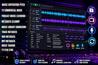 do sync licensing pitch prep and music metadata tagging for your song