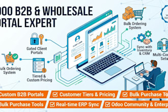 build a custom odoo b2b wholesale portal and client portal