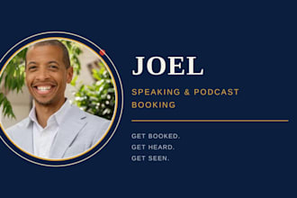 get you booked on podcasts tedx and speaking events as a guest speaker