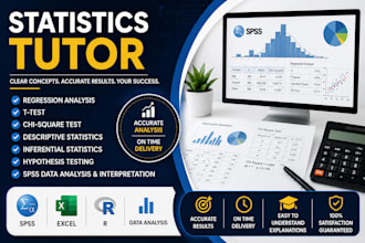 teach statistics, regression analysis, t test and chi square