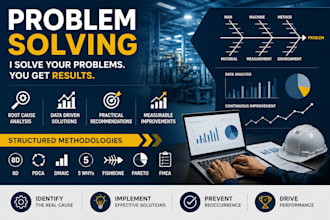 solve manufacturing and business process problems using structured methodologies