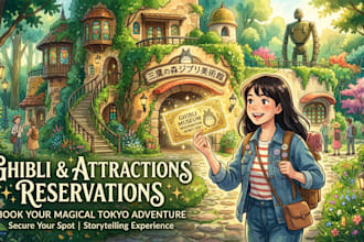secure ghibli museum tickets, ghibli park pokemon cafe, pokepark kanto
