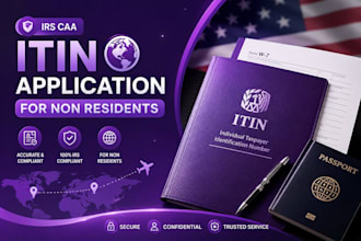 prepare itin application for non residents as irs caa