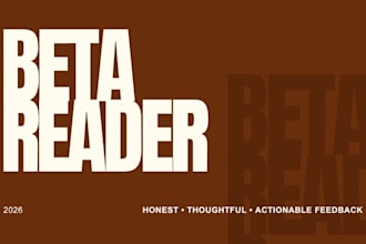 beta read your fiction manuscript