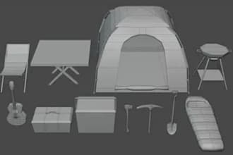 design 3d cad outdoor camping gear, tent product with detailed tech pack