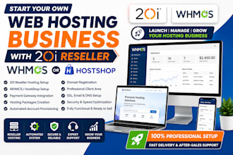 create professional 20i reseller hosting business with whmcs or hostshop