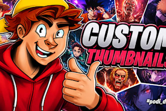 draw viral mrbeast cartoon youtube thumbnails for gaming and animated videos