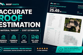do roofing material takeoff and roof estimate
