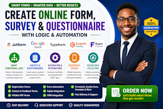 create online form jotform google form survey quesionnaire with logic automation
