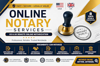 notarize UK US online notary, notarize legal documents usps form 1583, UK notary
