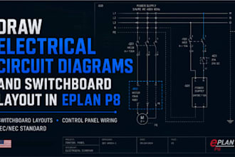 draw electrical circuit diagrams and switchboard layout in eplan p8