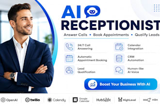 build ai receptionist to answer calls book appointments and qualify leads