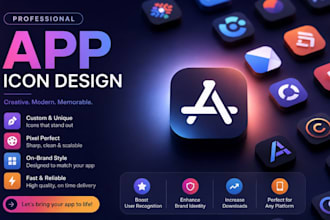 create professional app icon and logo design for android and iphone