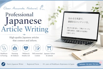 write high quality japanese articles and blog posts