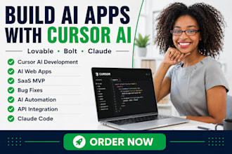 build cursor ai web app mvp using lovable bolt and claude