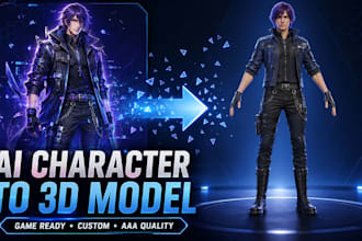 convert ai generated characters into custom 3d models for games and avatars