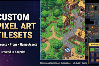 create custom pixel art tilesets, props, and game assets