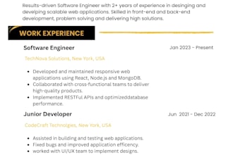 design a professional ats resume, CV and canva resume