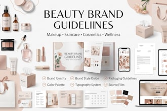 do makeup brand guide skincare cosmetic wellness branding beauty brand guideline