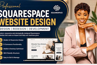 build squarespace website design redesign squarespace website development