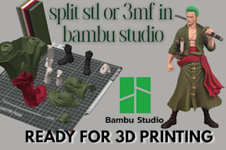 convert stl to 3mf, design, color or split 3d model for multicolor 3d printing