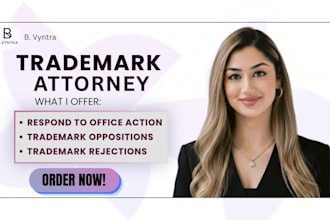 respond to trademark office action, trademark opposition or trademark rejection
