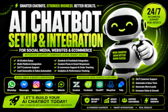 set up ai chatbot for social media websites ecommerce with zendesk freshdesk