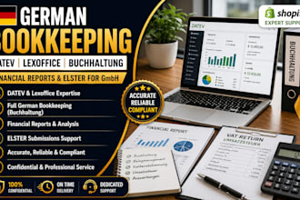 german bookkeeping datev lexoffice buchhaltung financial reports elster for gmbh