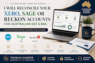 reconcile your xero, sage or reckon accounts for australian gst bas