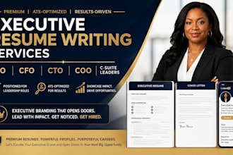 write an ats executive resume, for ceo, cfo, cto, coo, c suite, and linkedin