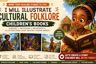 illustrate cultural folklore childrens books