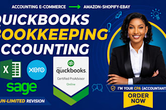be your expert CPA and do quickbooks clean up and quickbooks bookkeeping