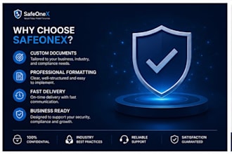 create professional cybersecurity policies and procedures