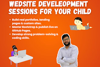 teach your child web dev with HTML, CSS, and bootstrap