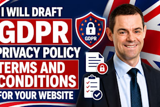 draft gdpr privacy policy terms and conditions for your website