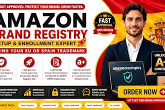 handle amazon brand registry enrollment for euipo oepm trademarks in spain