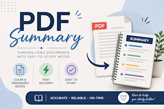summarize your pdf into clear and organized notes