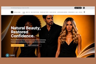 design hair extension website hair extension shopify store wig beauty website