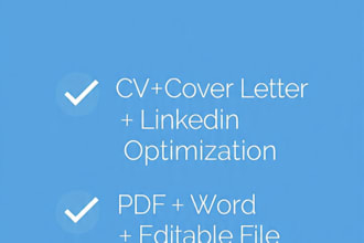 write professional CV and letter