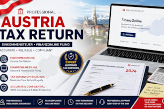 handle austria tax return, vat filing einkommensteuer, finanzonline filing