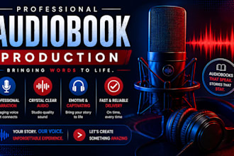 narrate and produce audiobook with female american voice over for acx audiblenar