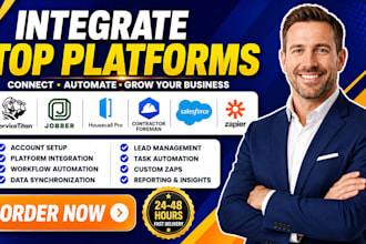 integrate servicetitan jobber housecall pro contractor foreman salesforce zapier
