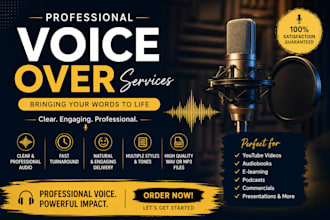 transform your script into high quality voice audio